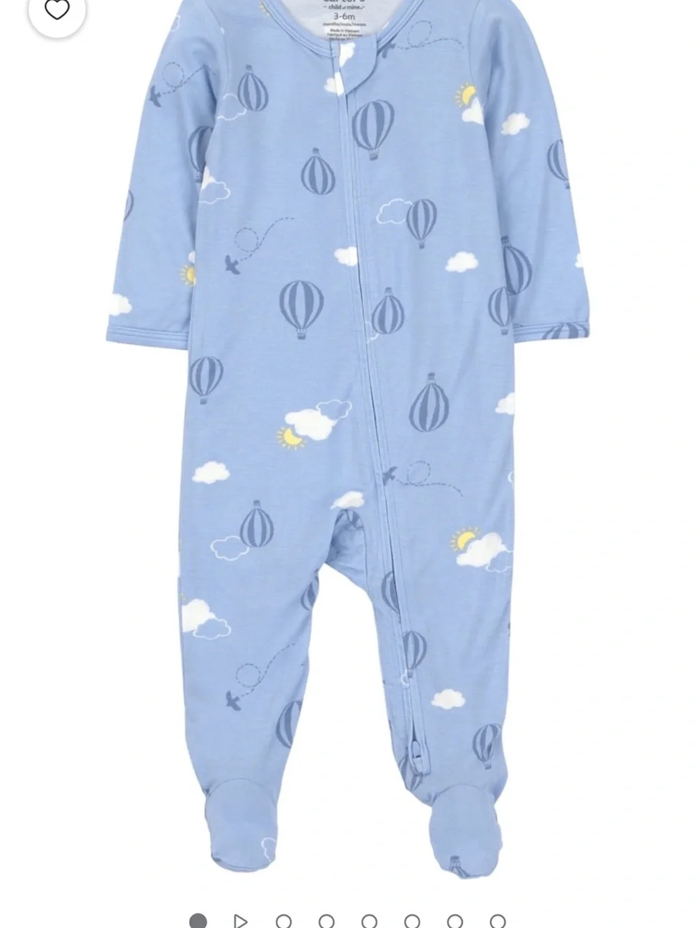 Carter's Child of Mine Sleep N’ Play bamboo pajama set